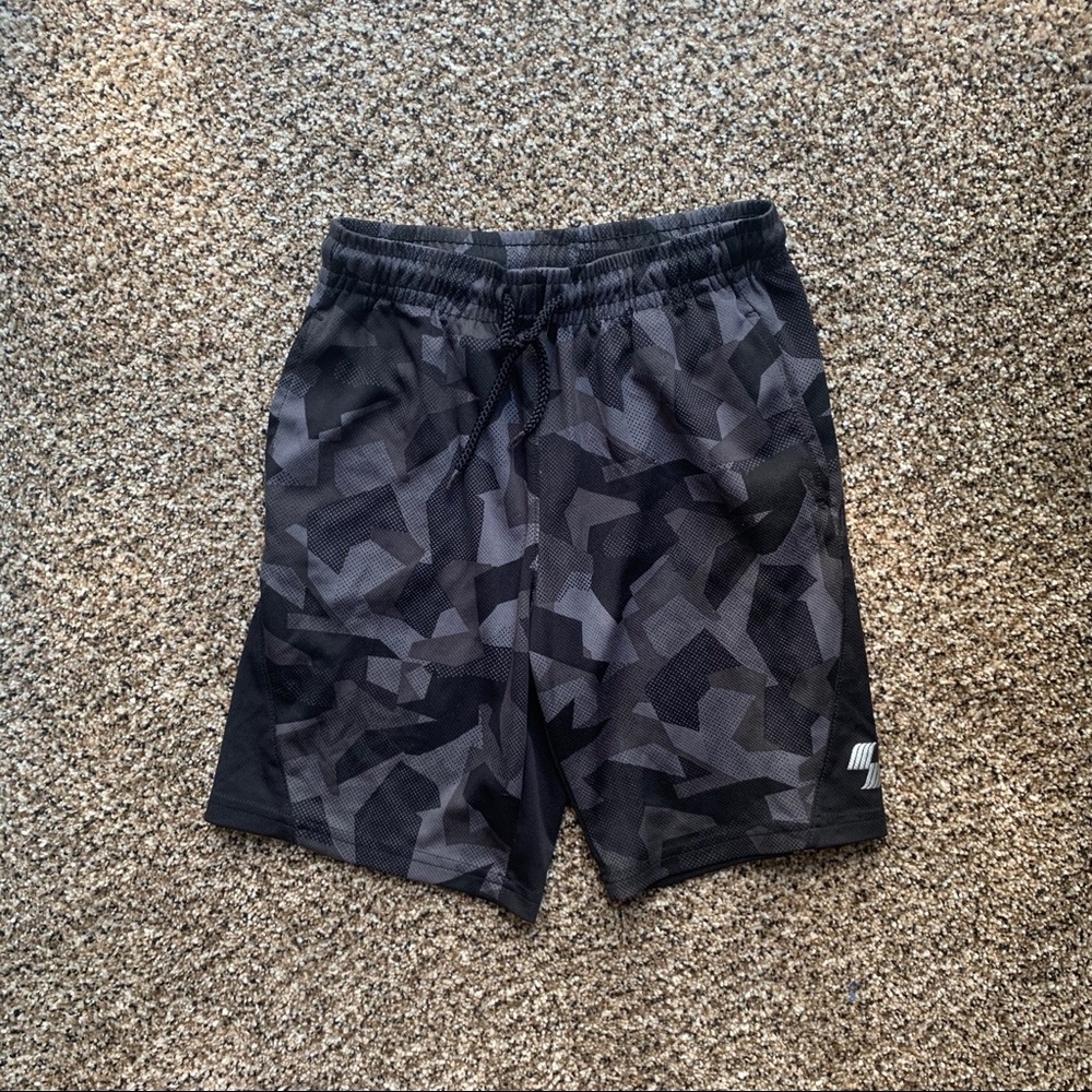Black Gray Medium Shorts